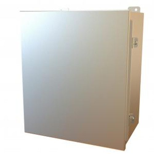 N4X J Box, Hinge Cover w/panel - 14 x 12 x 8- 316 SS