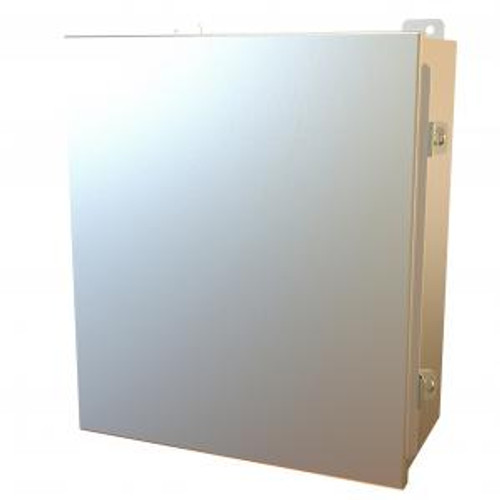 N4X J Box, Hinge Cover w/panel - 14 x 12 x 6 - 304 SS