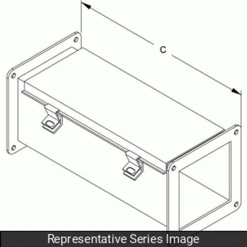 N4X Wireway, Straight Section - 6 x 6 x 12 - 304SS