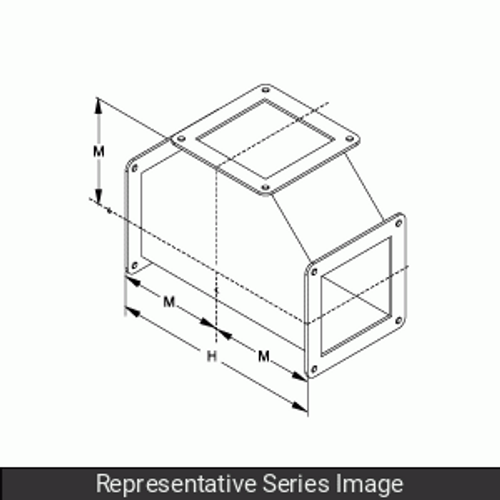 N4X Wireway, Tee Fitting - 8 x 8 - 304SS