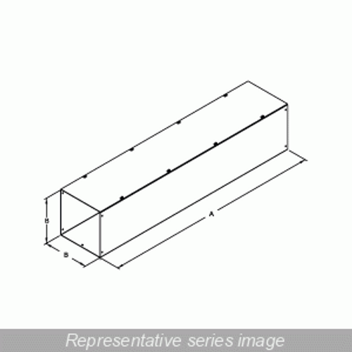 Straight Section w/o KO - 10 x 10 x 36 - Steel/Gray