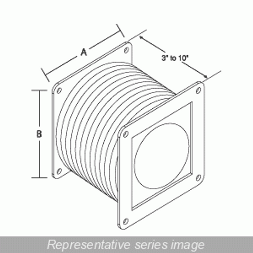 N4X Wireway, Flex Fitting Rubber - Fits 4 x 4 - 304SS