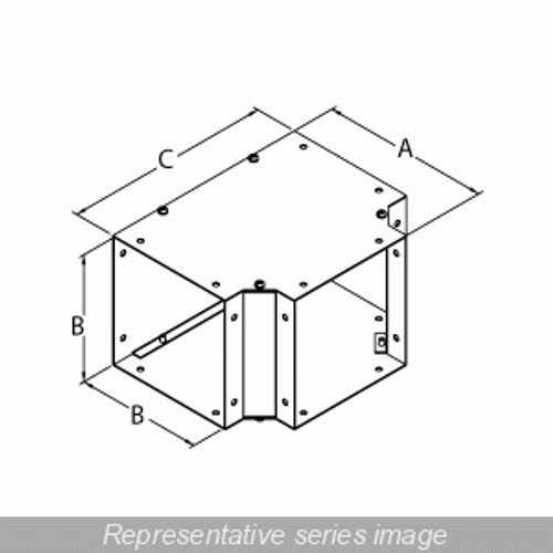 Tee Fitting - 6 x 6 - Steel/Gray