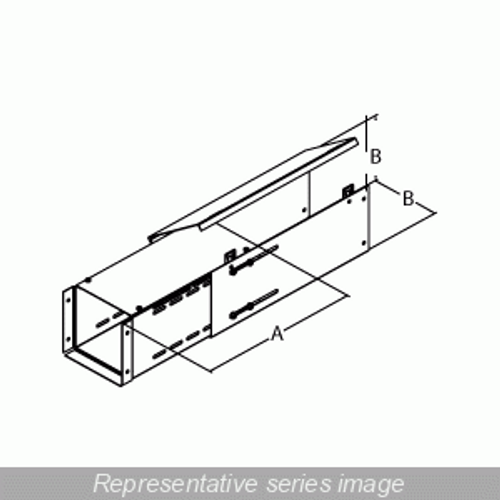 Telescope Fitting - 12 x 12 - Steel/Gray