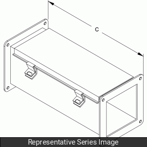 N4X Wireway, Straight Section - 6 x 6 x 48 - 304SS