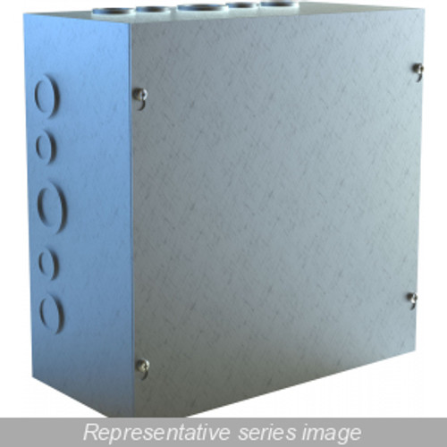 N1 Screw Cover w/KO's - 8 x 8 x 4 - Galv