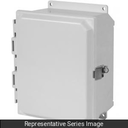 N4X Clear Door Snap Latch w/feet - 6 x 6 x 4 - Fiberglass