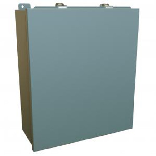 N4 J Box, Hinge Cover w/panel - 16 x 14 x 6 - Steel/Gray