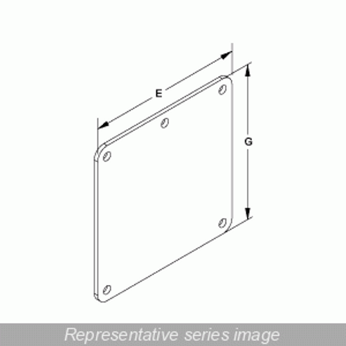 N12 Wireway, Cover Plate - Fits 4 x 4 - Steel/Gray