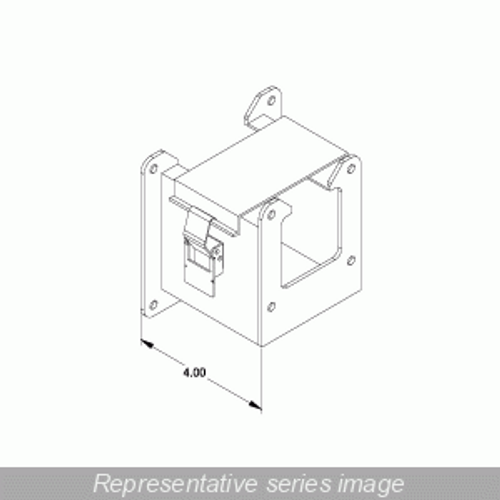 N12 Wireway, Reducer - 12 x 6 to 4 x 4 - Steel/Gray