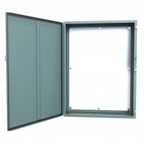 N12 Wallmount Encl w/panel - 48 x 36 x 12 - Steel/Gray