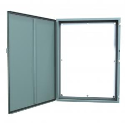 N12 Wallmount Encl w/panel - 48 x 36 x 8 - Steel/Gray