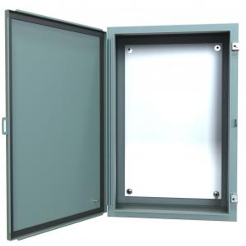 N12 Wallmount Encl w/panel - 30 x 20 x 10 - Steel/Gray