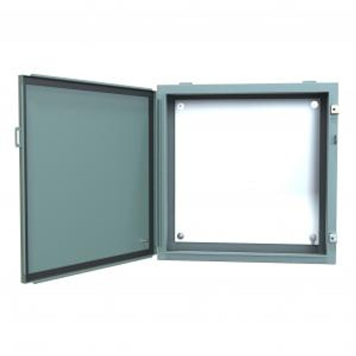 N12 Wallmount Encl w/panel - 24 x 24 x 8 - Steel/Gray