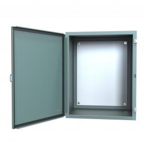 N12 Wallmount Encl w/panel - 30 x 24 x 20 - Steel/Gray