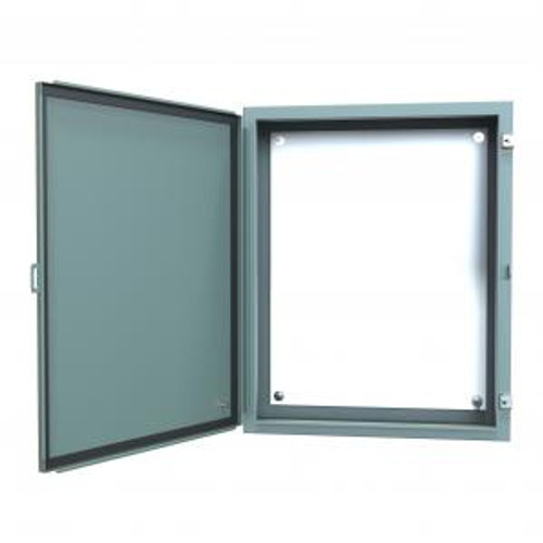 N12 Wallmount Encl w/panel - 30 x 24 x 8 - Steel/Gray