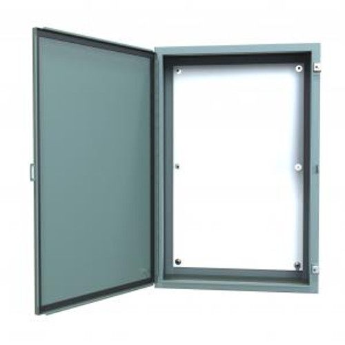 N12 Wallmount Encl w/panel - 36 x 24 x 10 - Steel/Gray