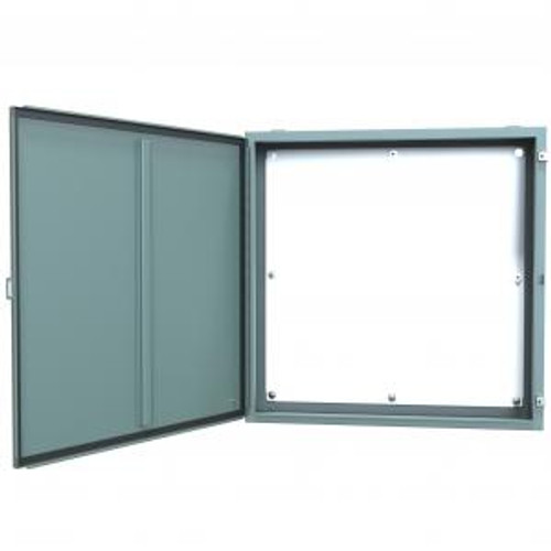 N12 Wallmount Encl w/panel - 36 x 36 x 8 - Steel/Gray