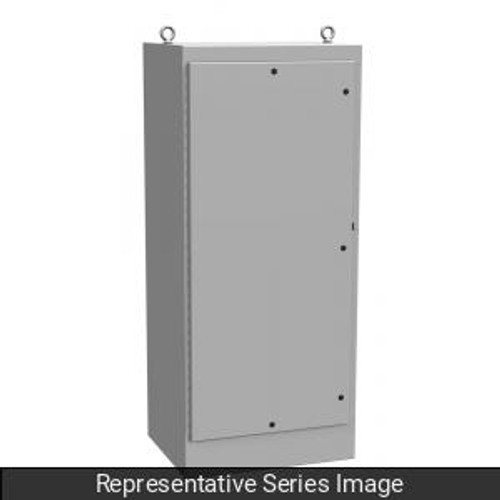 N4 Qtr Turn Freestanding Encl - 72 x 37 x 24 - Steel/Gray