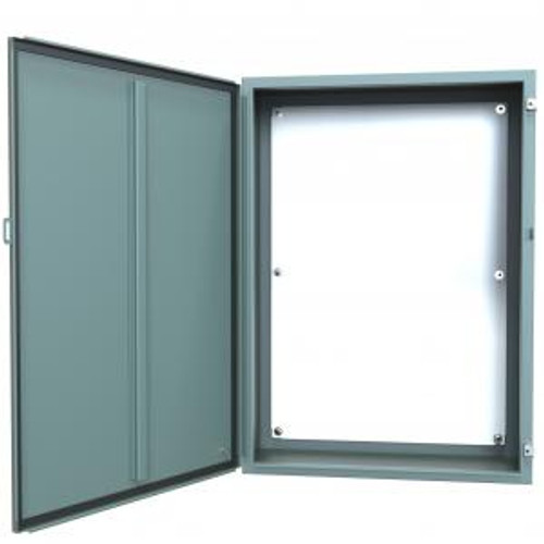 N12 Wallmount Encl w/panel - 42 x 30 x 12 - Steel/Gray