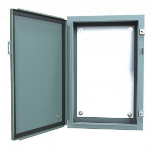 N12 Wallmount Encl w/panel - 24 x 16 x 6 - Steel/Gray N12 Wallmount Encl w/panel - 24 x 16 x 6 - Steel/Gray