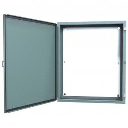 N12 Wallmount Encl w/panel - 36 x 30 x 8 - Steel/Gray