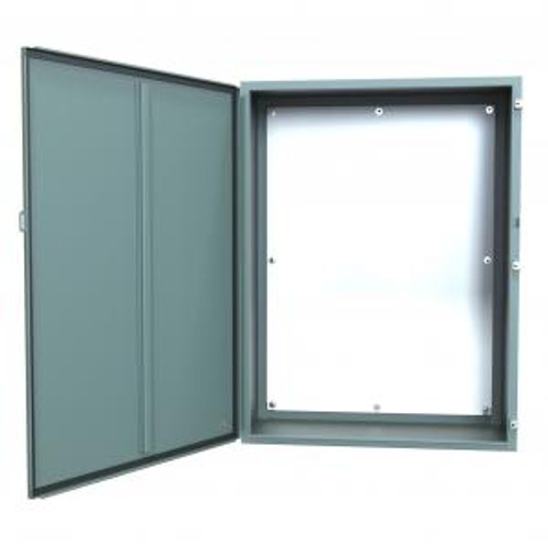 N12 Wallmount Encl w/panel - 48 x 36 x 16 - Steel/Gray