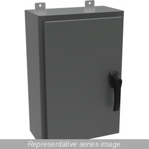N4, 12 Wallmt, Hinged w/handle - 36 x 30 x 10 - Steel/Gray N4, 12 Wallmt, Hinged w/handle - 36 x 30 x 10 - Steel/Gray