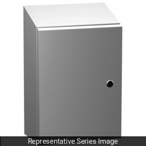 N4,12 Eclipse Slope Top Encl. - 24 x 24 x 8 - Steel/Lt. Gray N4,12 Eclipse Slope Top Encl. - 24 x 24 x 8 - Steel/Lt. Gray
