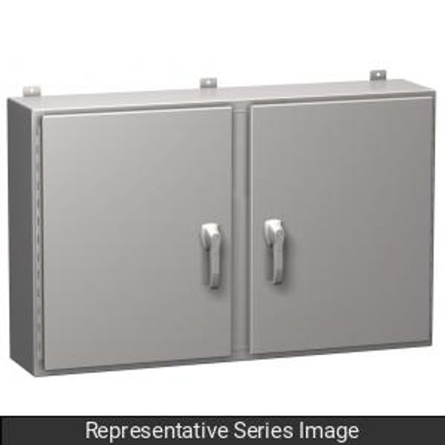 N4X 2 Door Wallmount Encl w/panel - 24 x 48 x 8 - 304 SS