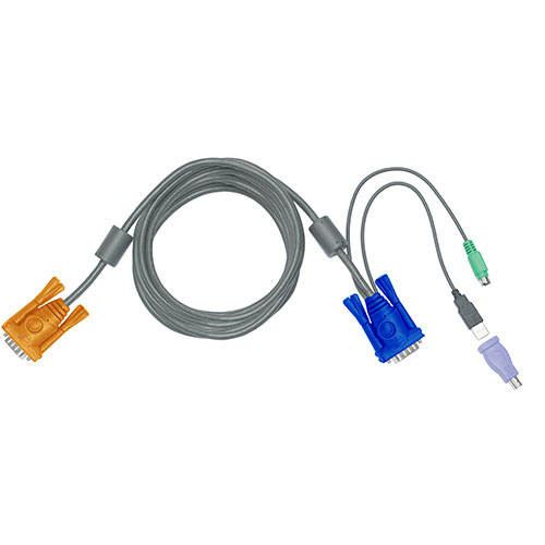 15' Combo 3-in-1 KVM Cable