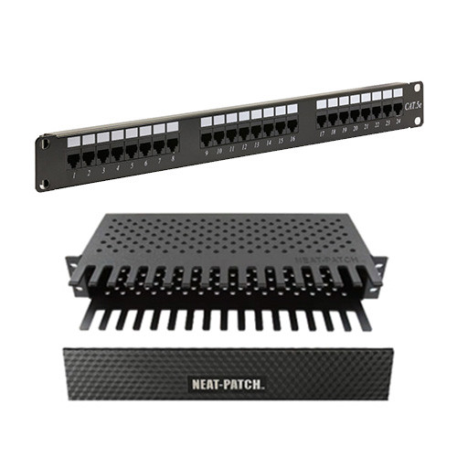 Cable Organizer Plus 24 Port Patch Panel Combo