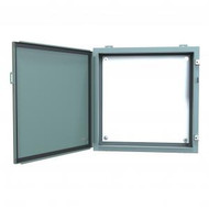 N12 Wallmount Encl w/panel - 24 x 24 x 6 - Steel/Gray