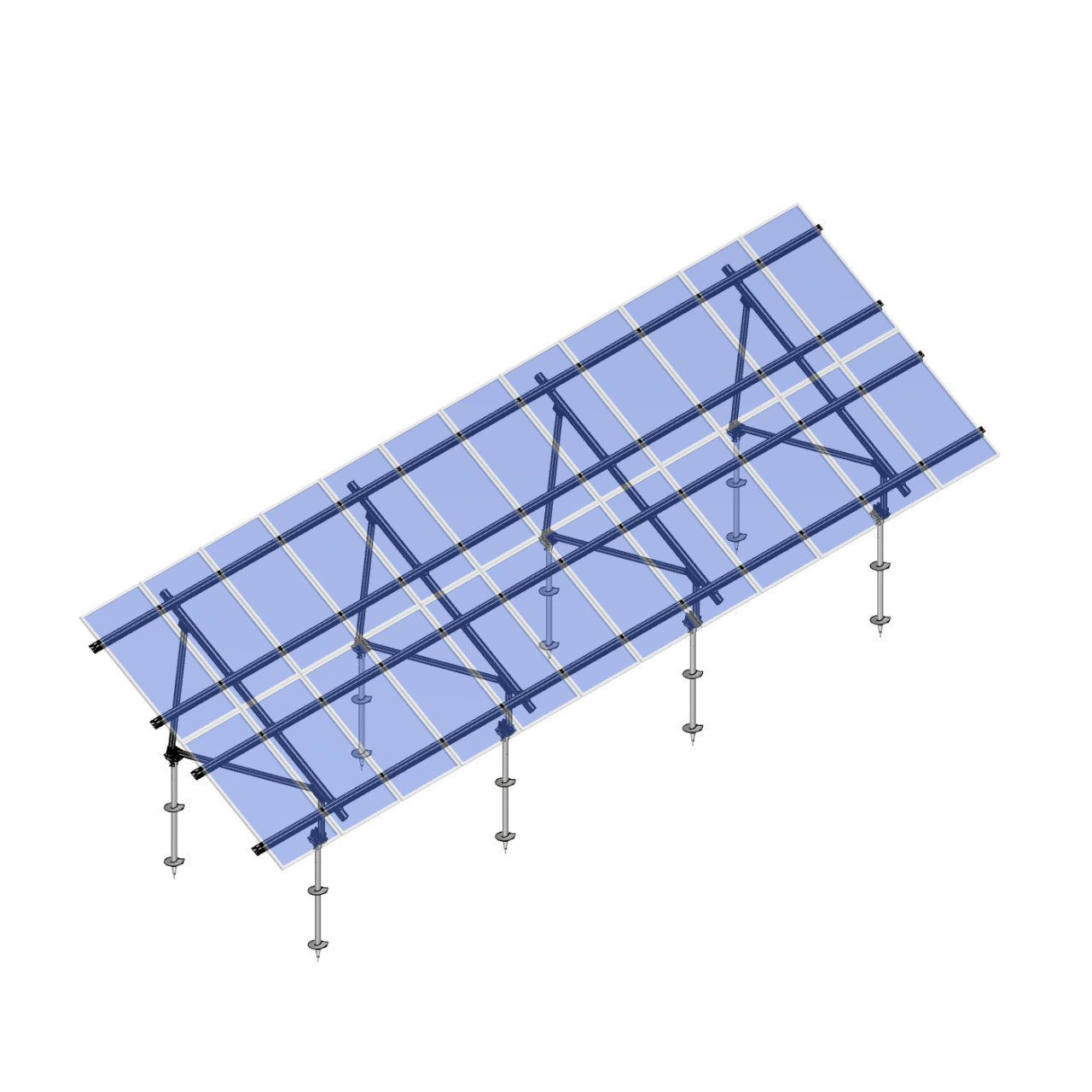 Schletter - PVMax 2Vx12-30deg-Screw-Transparent-Panels