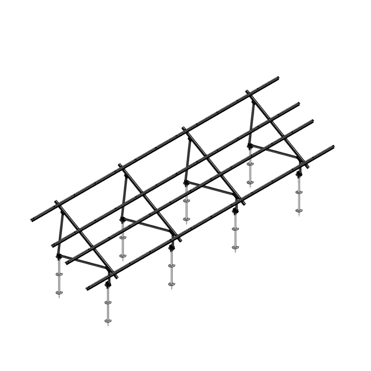Schletter - PVMax 2Vx12-30deg-Screw-No-Panels