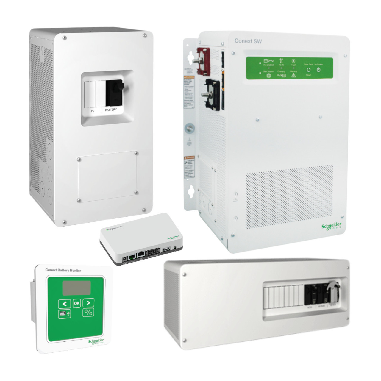 Schneider - SW Components with Insight Home Plus Battery Monitor