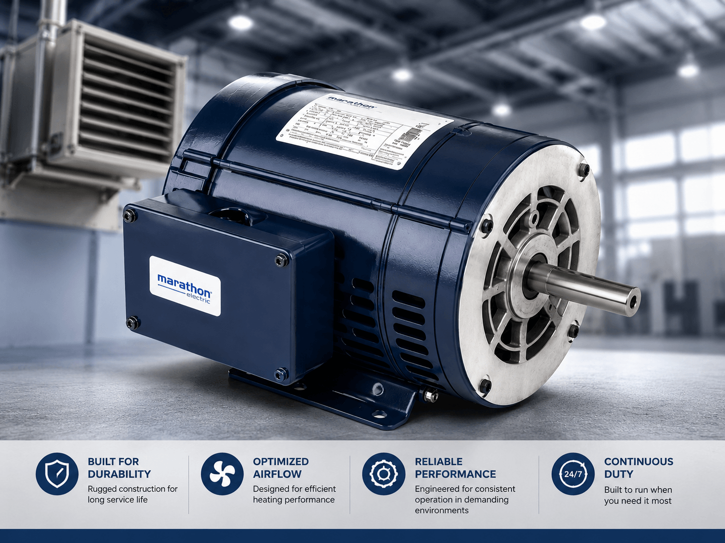 Marathon unit heater fan motor
