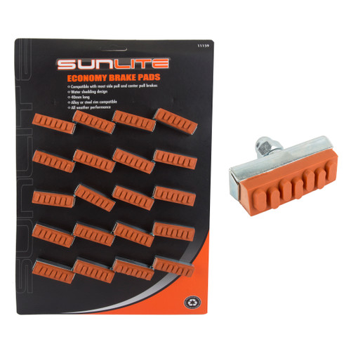 Sunlite Bicycle Brake Pads Card of 10pr 11159