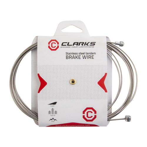 Clarks Stainless Steel Bicycle Brake Wires 3060mm MTB/Road Silver W5097SS