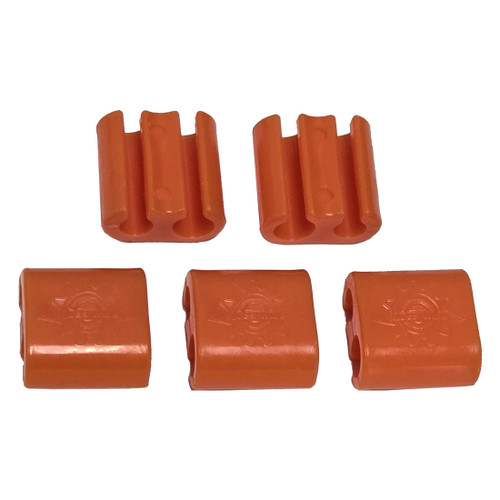 Miles Wide Bike Cable Management Clips Orange CBOGV1.0
