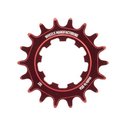 Wheels MFG High-Performance Aluminum Solo-Speed Cog 18T Red SOLO-XD-18T-2