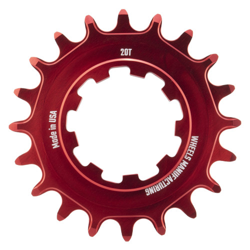 Wheels MFG High-Performance Aluminum Solo-Speed Cog 20T Red SOLO-XD-20T-2