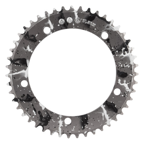 Origin8 CNC Machined Aluminum Bicycle Splat Track Chainring 47T Silver 212468