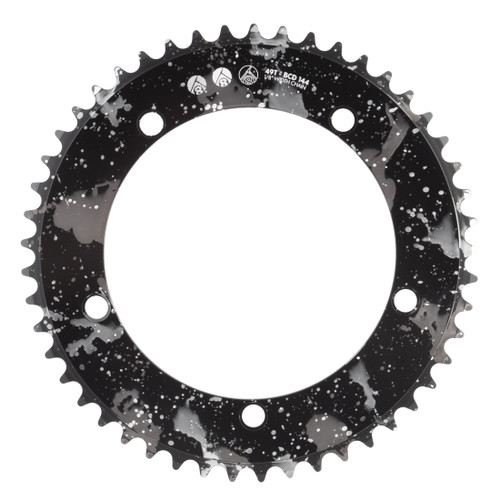 Origin8 CNC Machined Aluminum Bicycle Splat Track Chainring 49T Black 212471