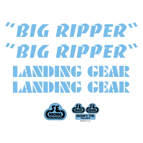 Genuine SE Bikes Decal Set Big Ripper Blue 4354