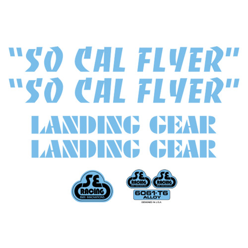 Genuine SE Bikes Decal Set SoCal Flyer Blue 4350