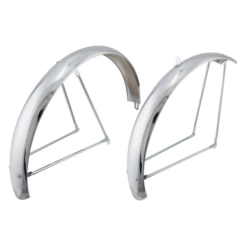 Wald Products Steel Bicycle Fender 26" x 75mm Chrome 962-26