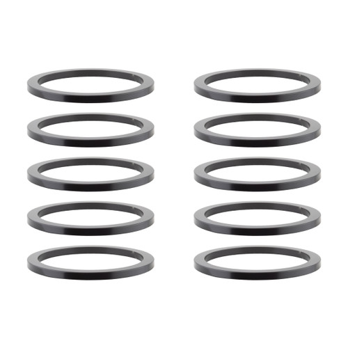 Origin8 Alloy Bicycle Headset Spacers 1-1/8" x 2mm Black 35359
