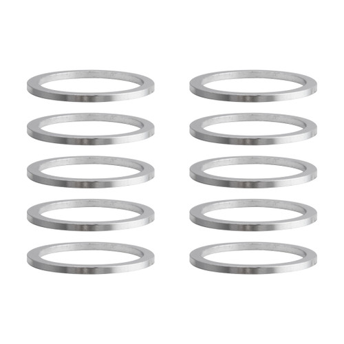 Origin8 Alloy Bicycle Headset Spacers 1-1/8" x 2mm Silver 35290
