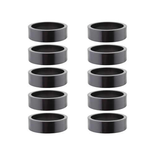 Origin8 Alloy Bicycle Headset Spacers 1-1/8" x 10mm Black 35361